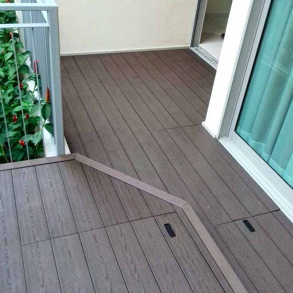 圓孔塑木地板